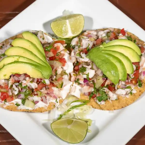 Tostadas De Ceviche.